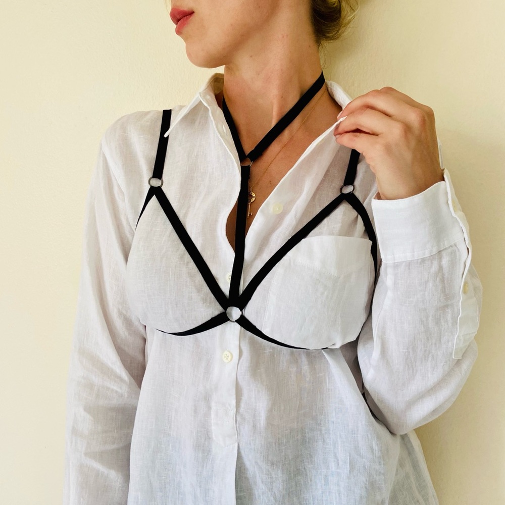 New Lace Harness Cage Bra Harness Sexy Body bondage Top